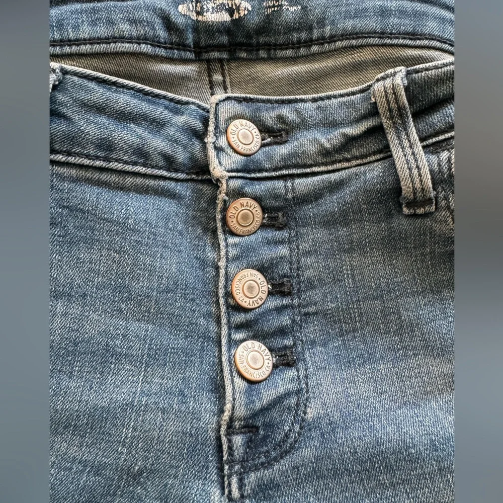 Old Navy Mid Rise Super-Skinny Jeans Size 4 (RN 54023)